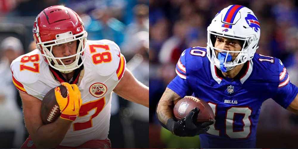 AFC Championship Wide Receiver Props: Travis Kelce, Khalil Shakir