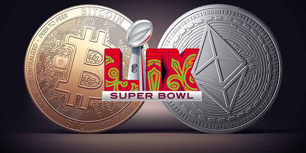 Bet On The Price Of Bitcoin & Ethereum During Super Bowl 59